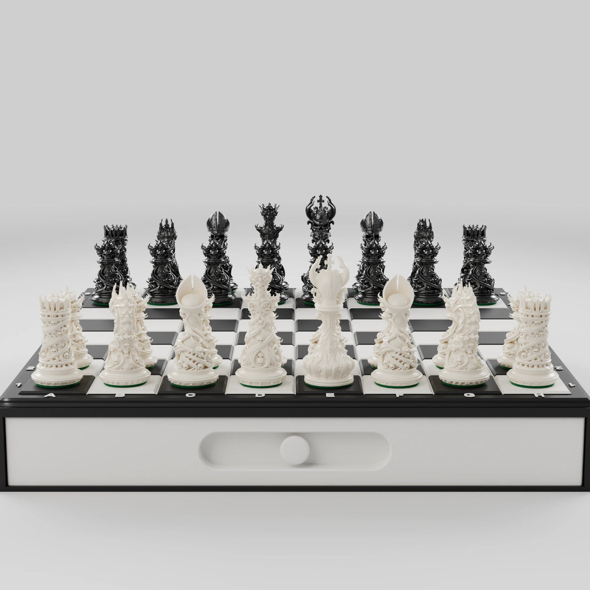 Pièces d'échecs Gothique — set de 32