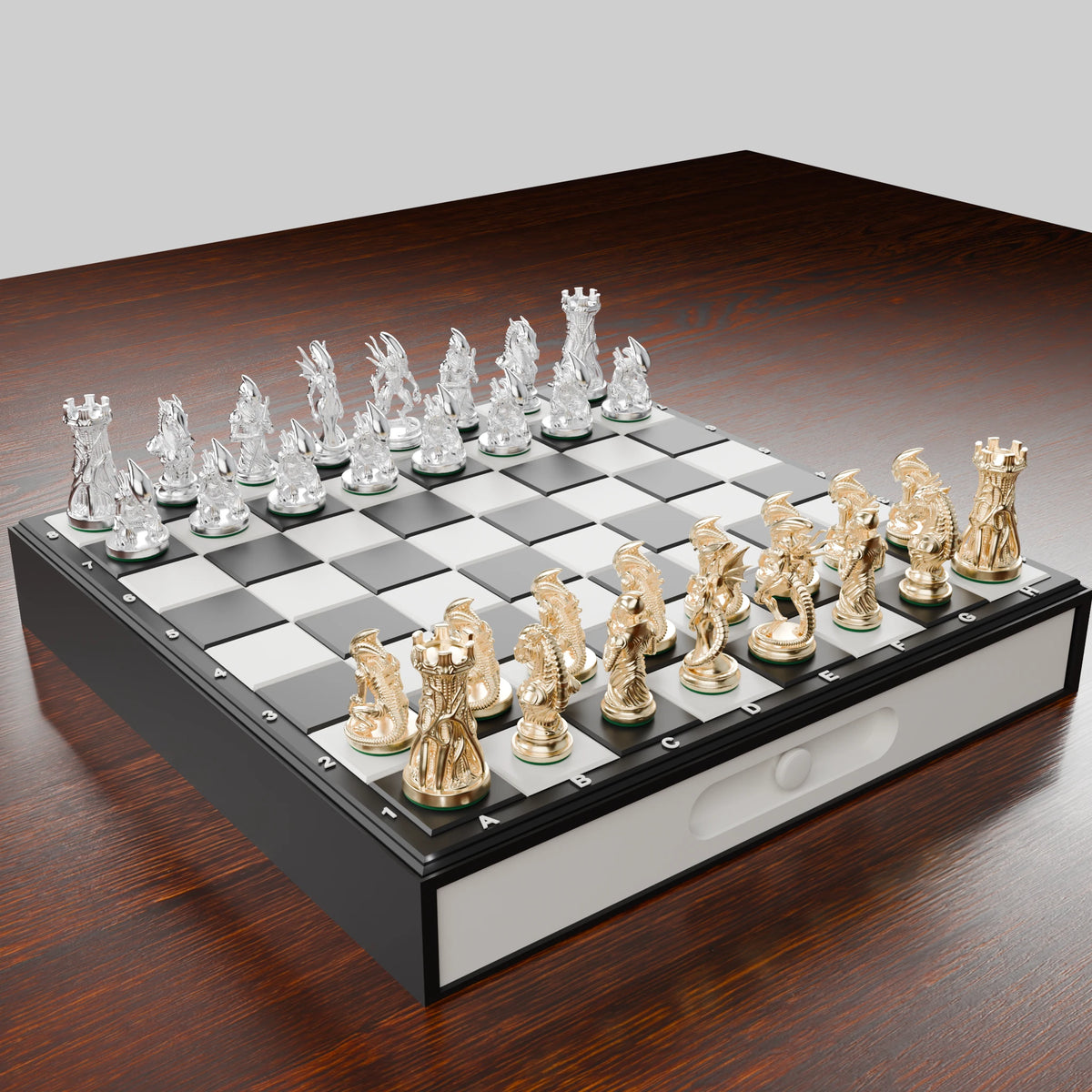 Coffret Aliens — rangement, échiquier et pièces