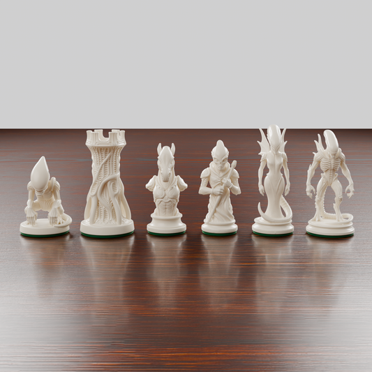 Pièces d'échecs Aliens — set de 32