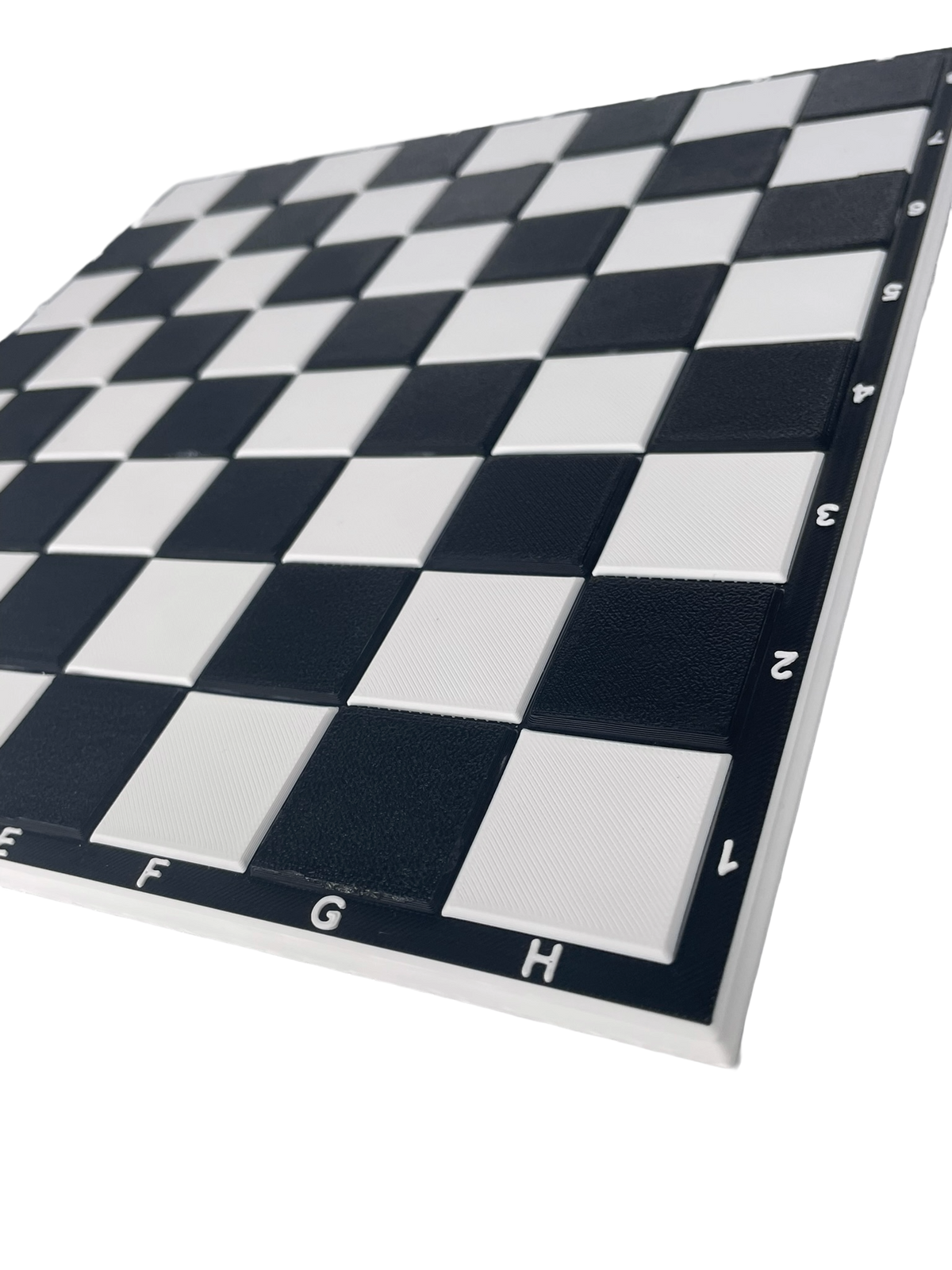 Échiquier noir et blanc TeraPrint Studio, 28 cm de côté, cases de 32 mm