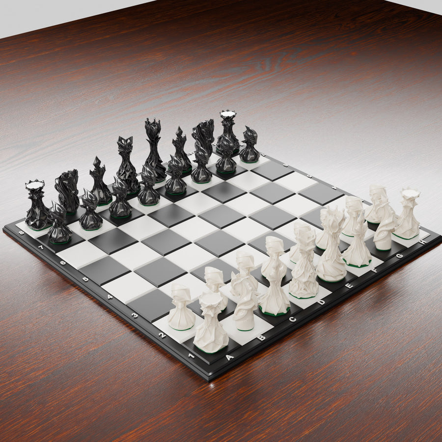Stylized Chess Set — Complete Pack
