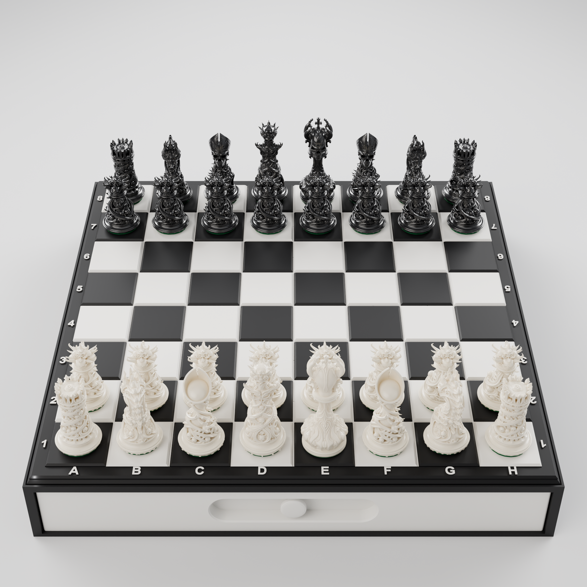 Jeu d'échecs Gothique — pack complet