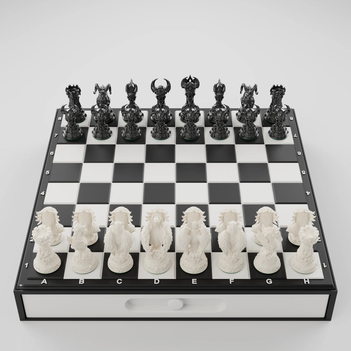 Jeu d'échecs Anges & Démons — pack complet