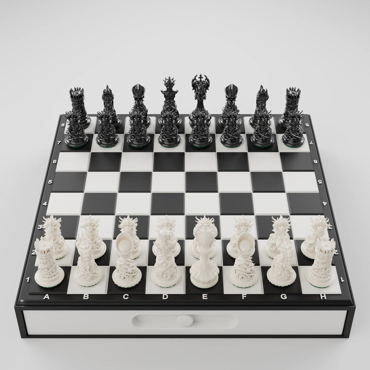 Gothic Chess Pieces — set of 32