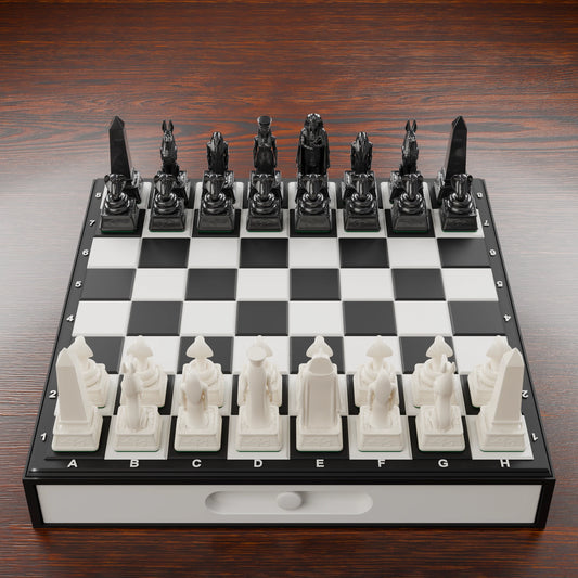 Jeu d'échecs Égypte Antique — pack complet