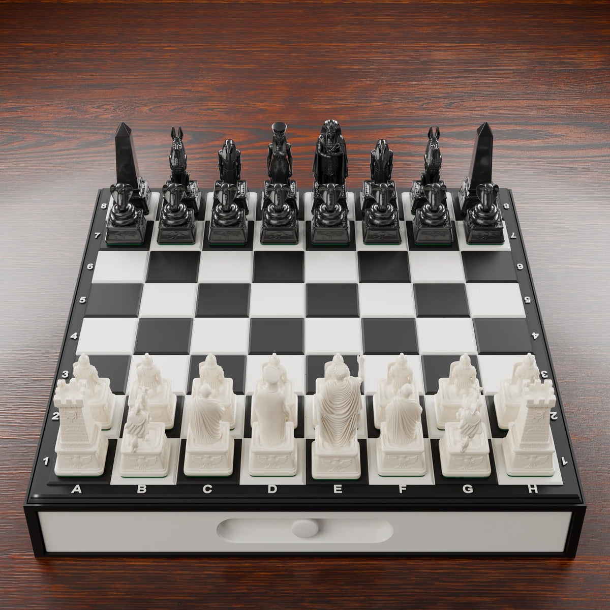 Jeu d'échecs Rome contre Égypte — pack complet