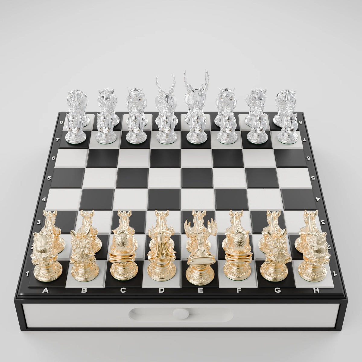Forest Beasts Chess Set — complete pack