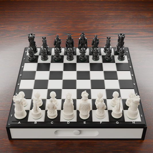 Pièces d'échecs Zombies — set de 32