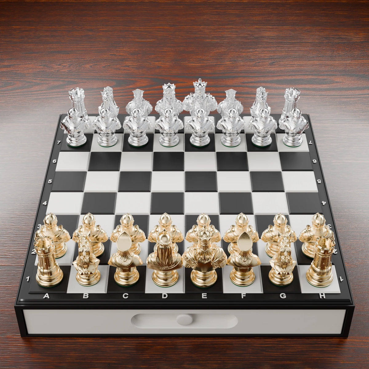 Pièces d'échecs Médiéval — set de 32