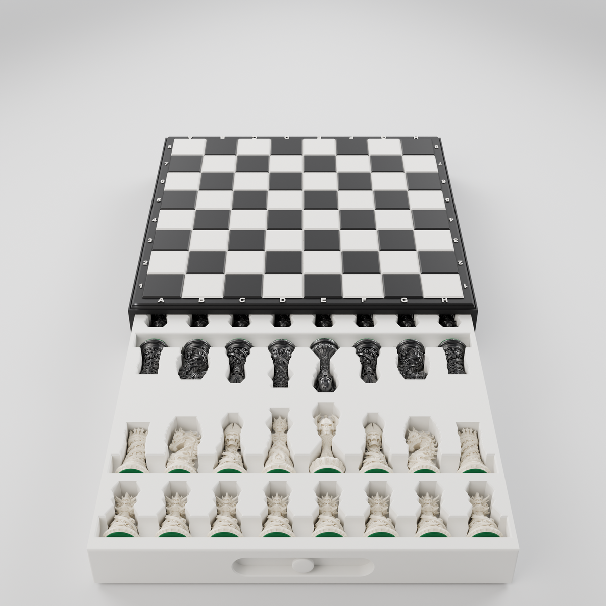 Gothic Chess Pieces — set of 32