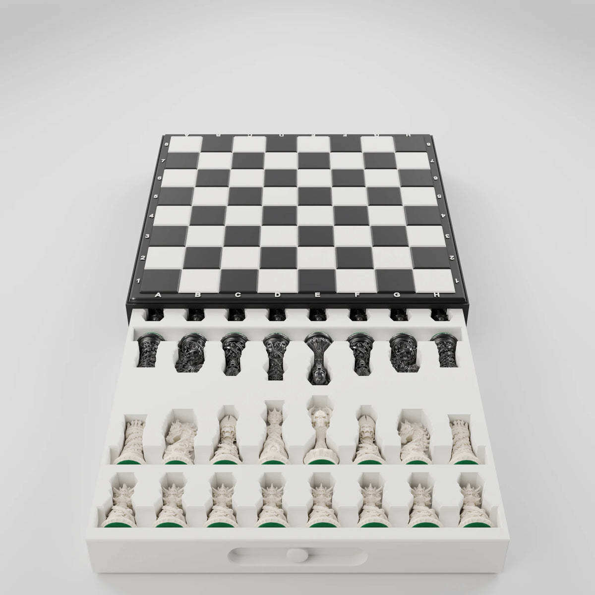 Gothic Chess Pieces — set of 32