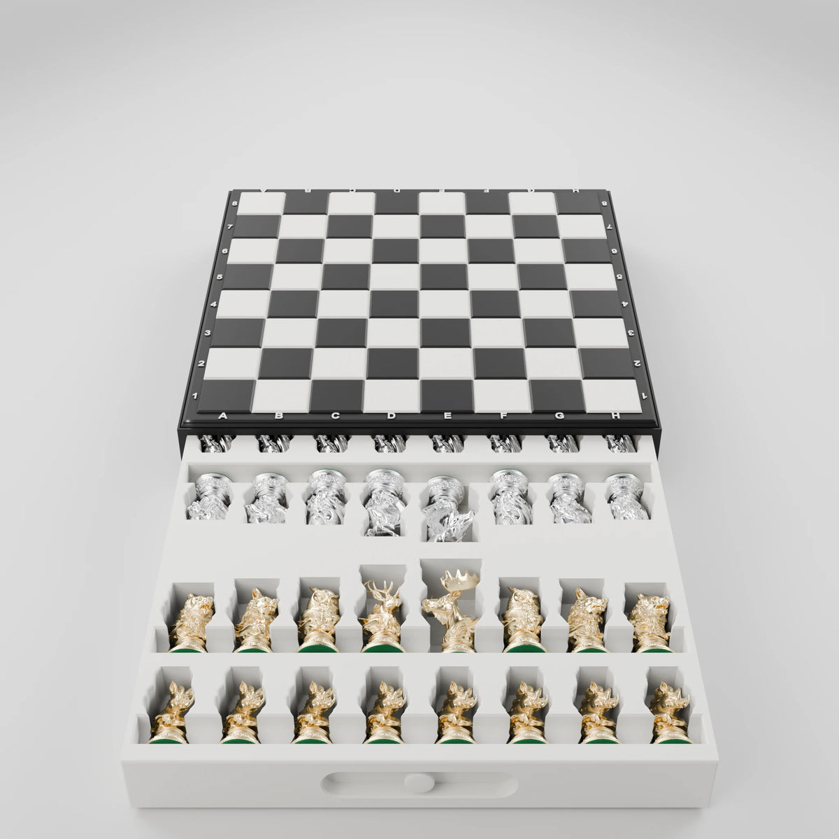 Forest Beasts Chess Set — complete pack