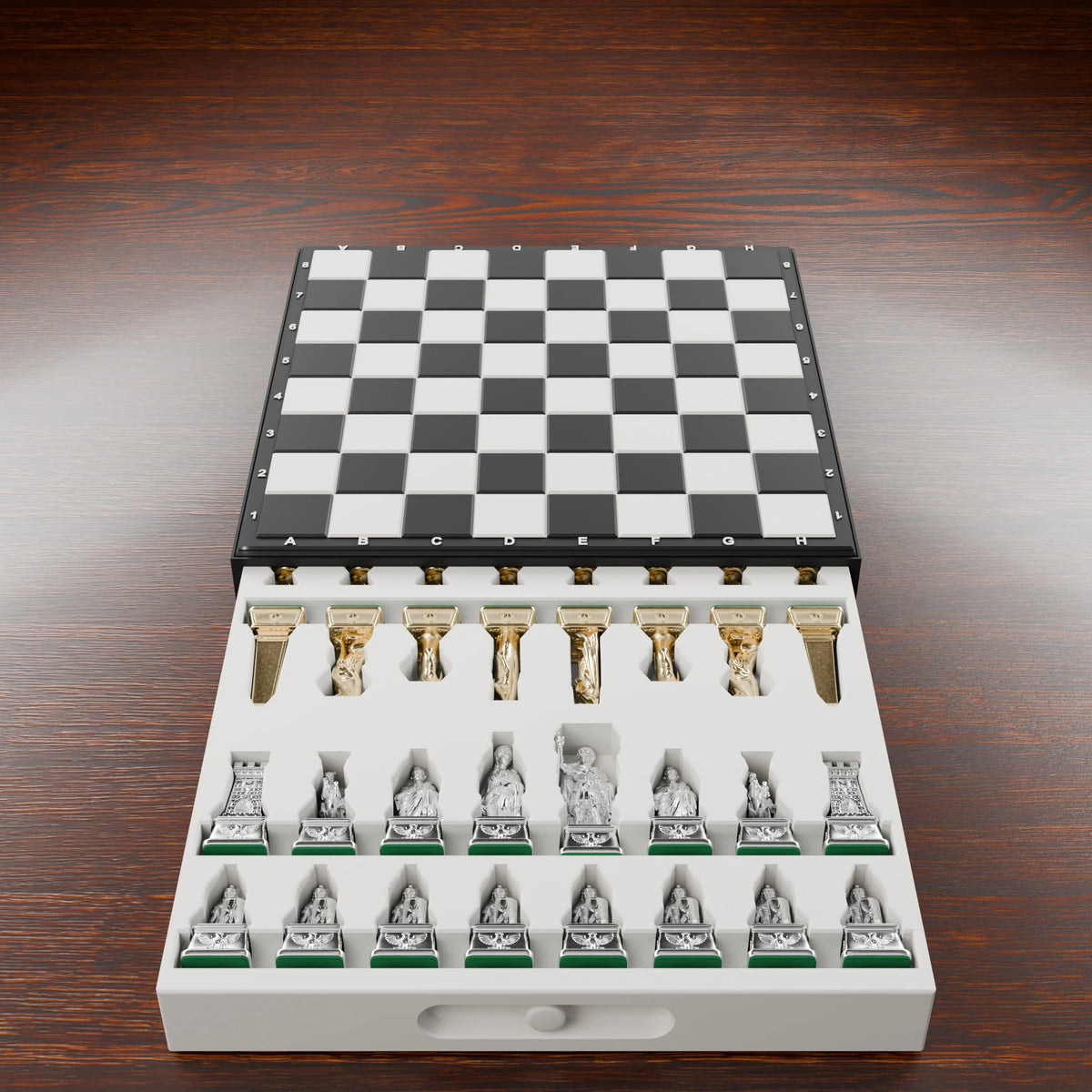 Pièces d'échecs Rome contre Égypte — set de 32