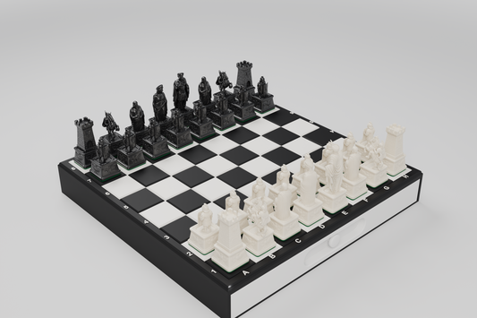 Pièces d'échecs Rome Antique : César, aigle et légionnaires