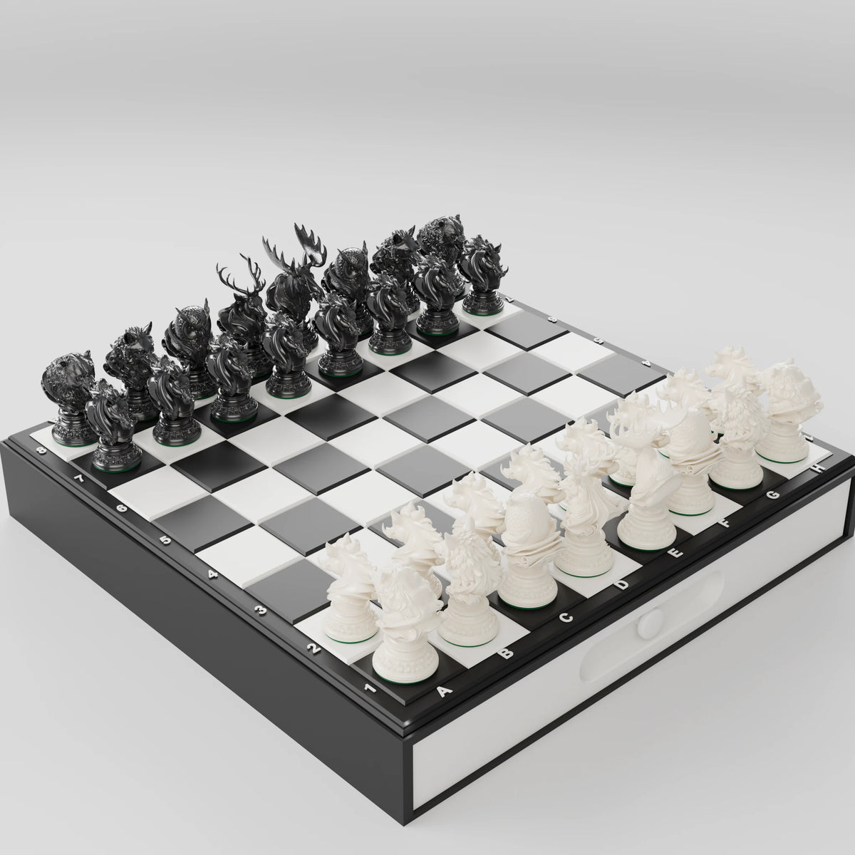 Forest Beasts Chess Set — complete pack