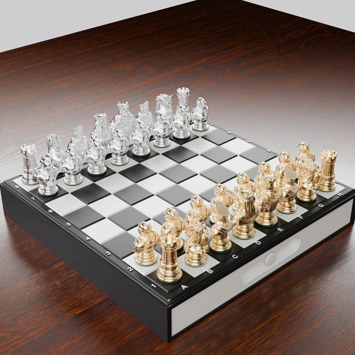 Pièces d'échecs Médiéval — set de 32