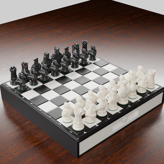 Pièces d'échecs Médiéval — set de 32