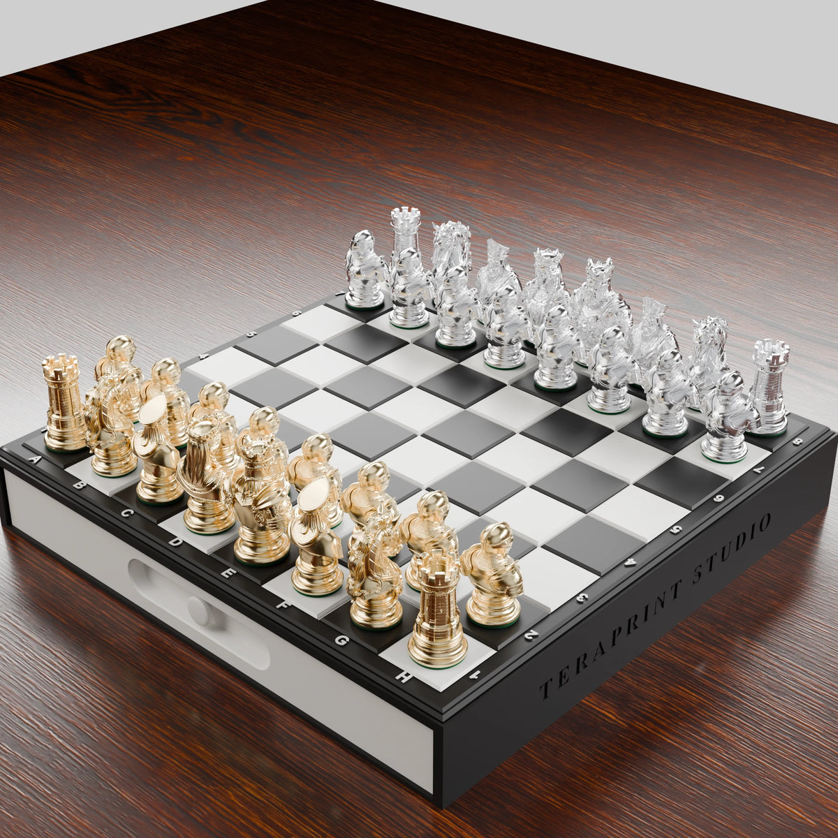 Pièces d'échecs Médiéval — set de 32