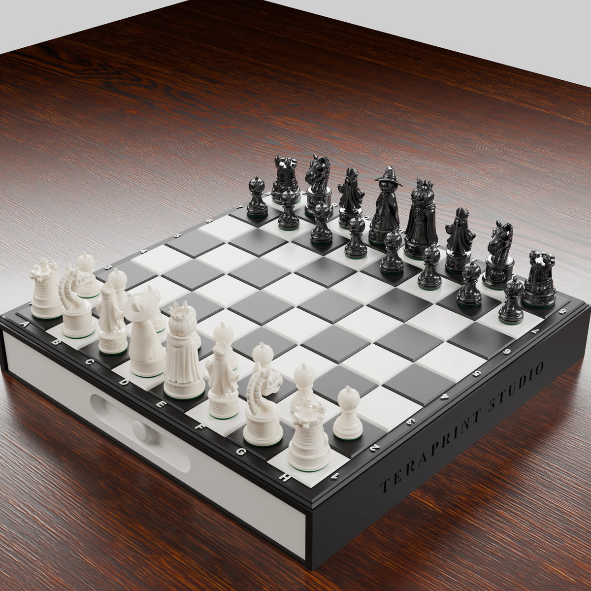 Jeu d'échecs Halloween — pack complet