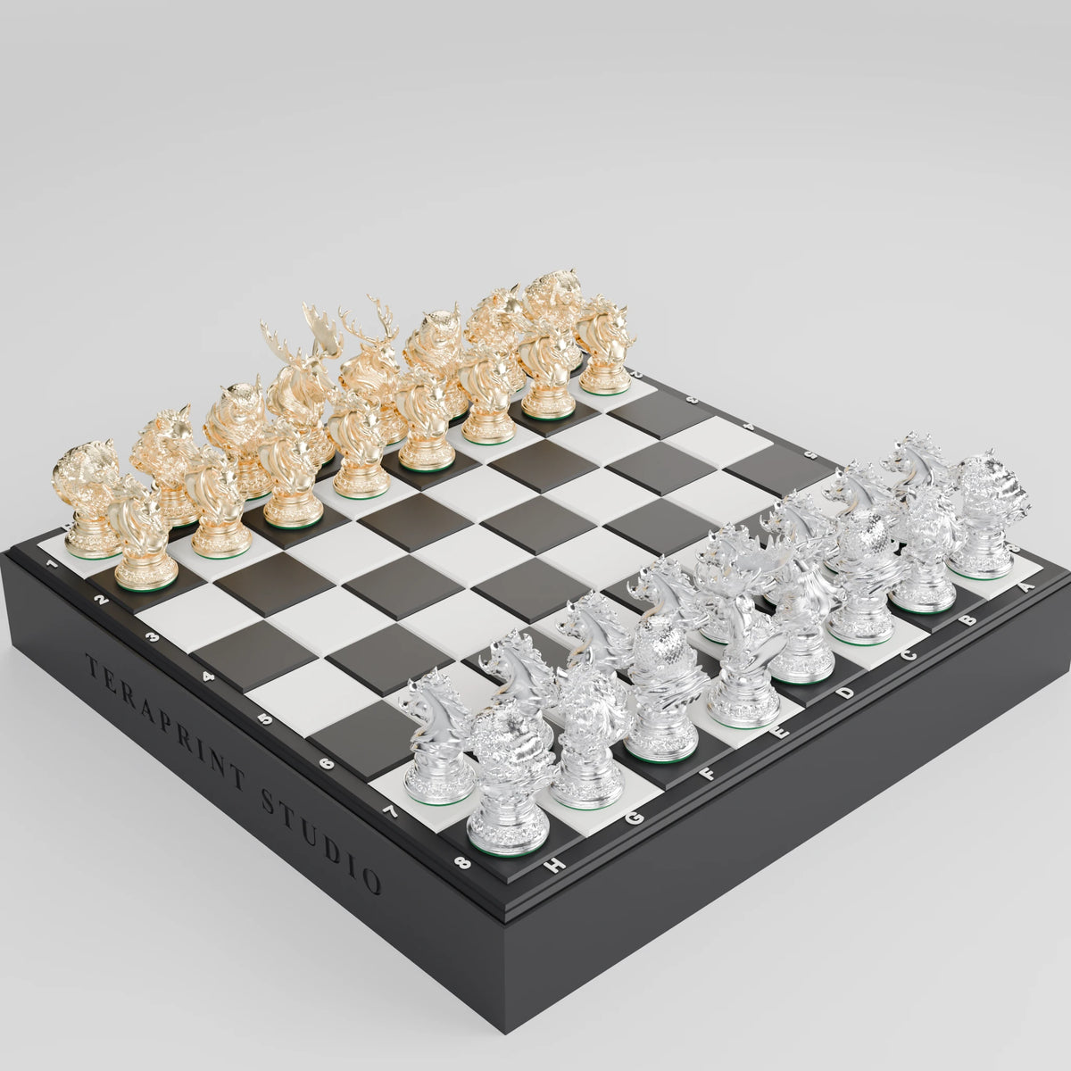 Forest Beasts Chess Set — complete pack