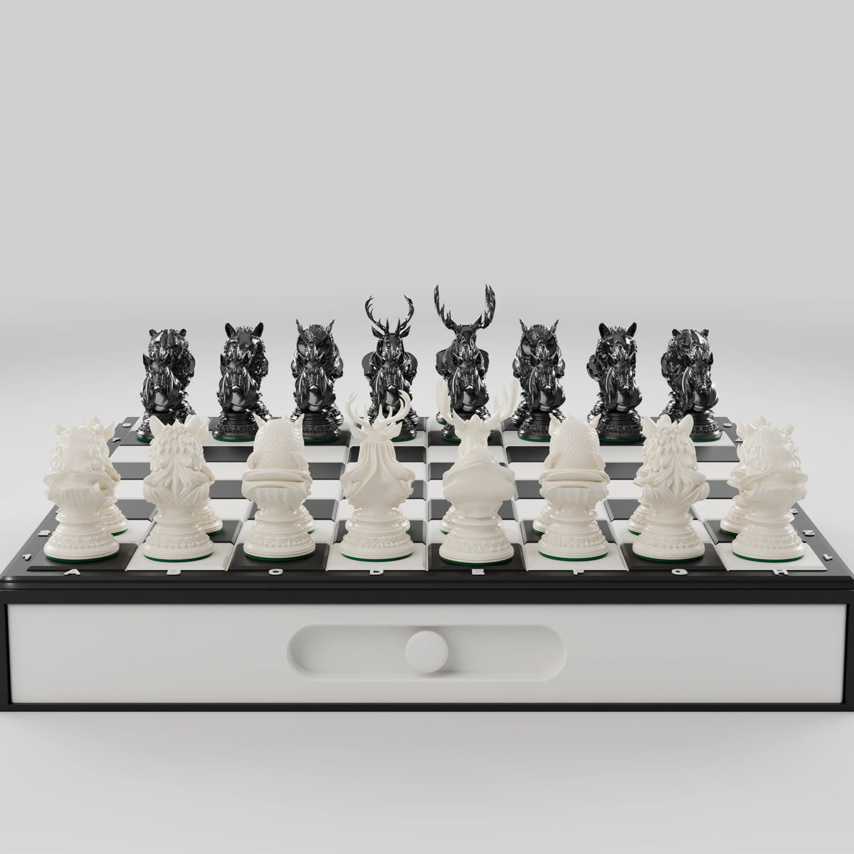 Forest Beasts Chess Set — complete pack