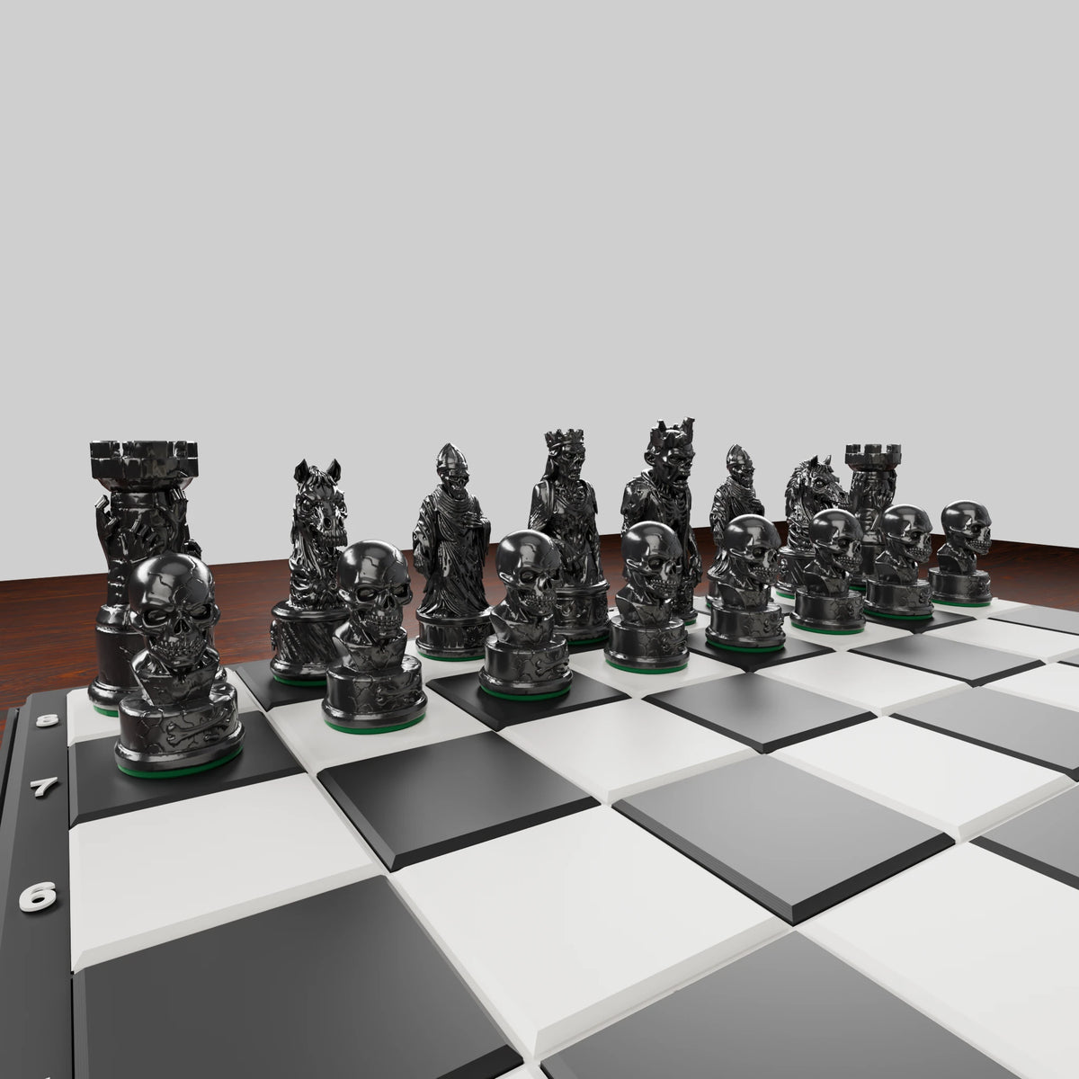 Pièces d'échecs Zombies — set de 32
