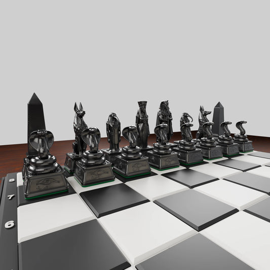 Jeu d'échecs Rome contre Égypte — pack complet