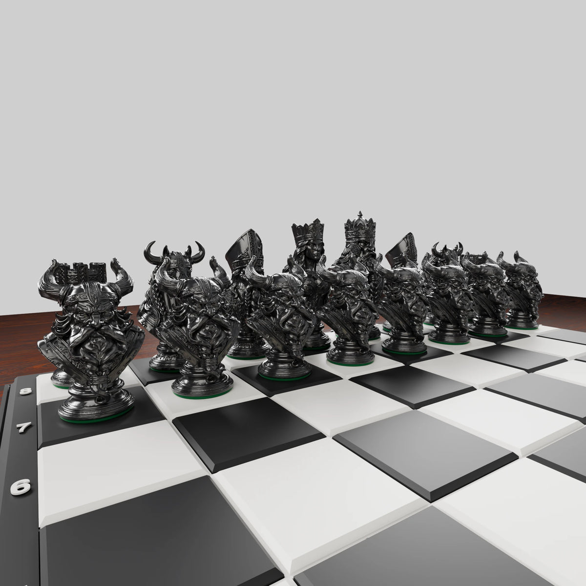 Norse Chess Pieces — set of 32