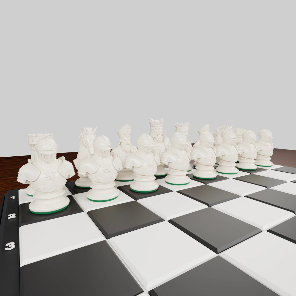 Pièces d'échecs Médiéval — set de 32