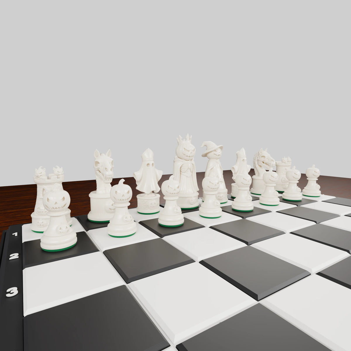 Jeu d'échecs Halloween — pack complet