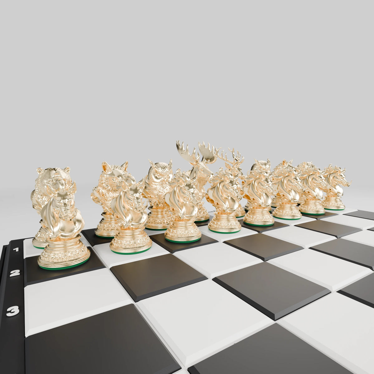 Forest Beasts Chess Set — complete pack