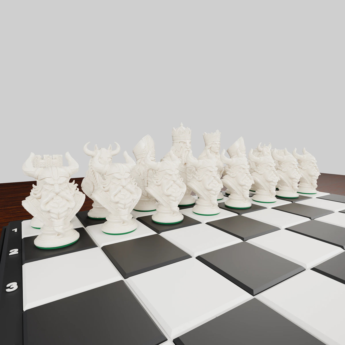 Norse Chess Pieces — set of 32