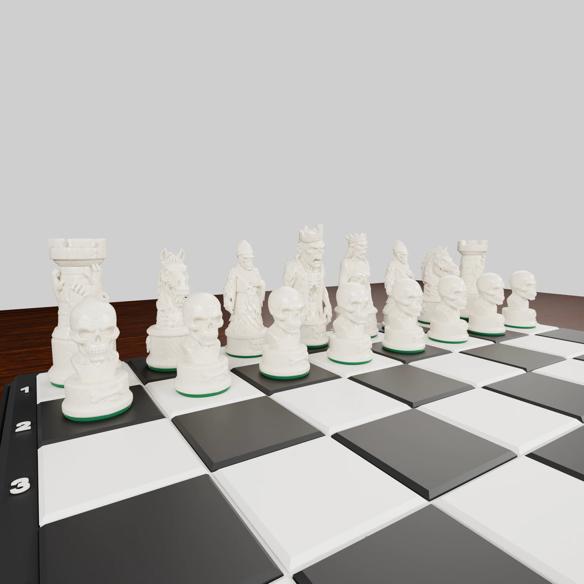 Jeu d'échecs Zombies — pack complet