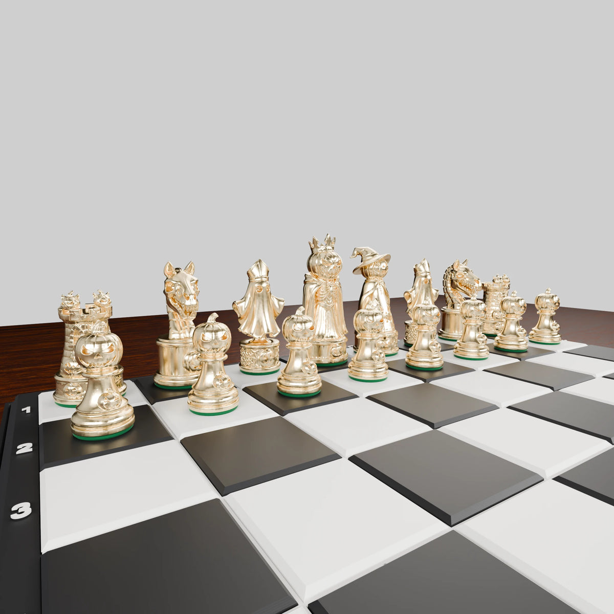 Jeu d'échecs Halloween — pack complet