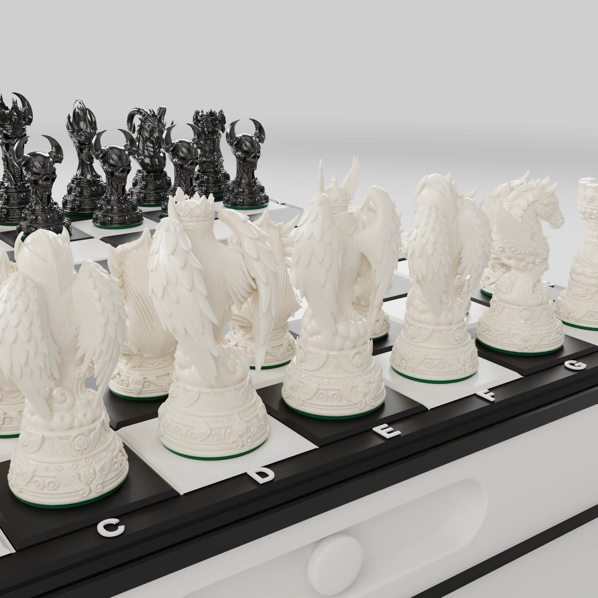 Jeu d'échecs Anges & Démons — pack complet