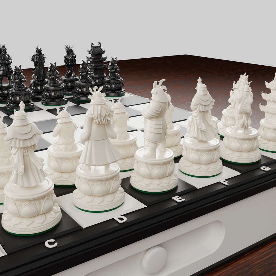 Samurai Chess Set — complete pack