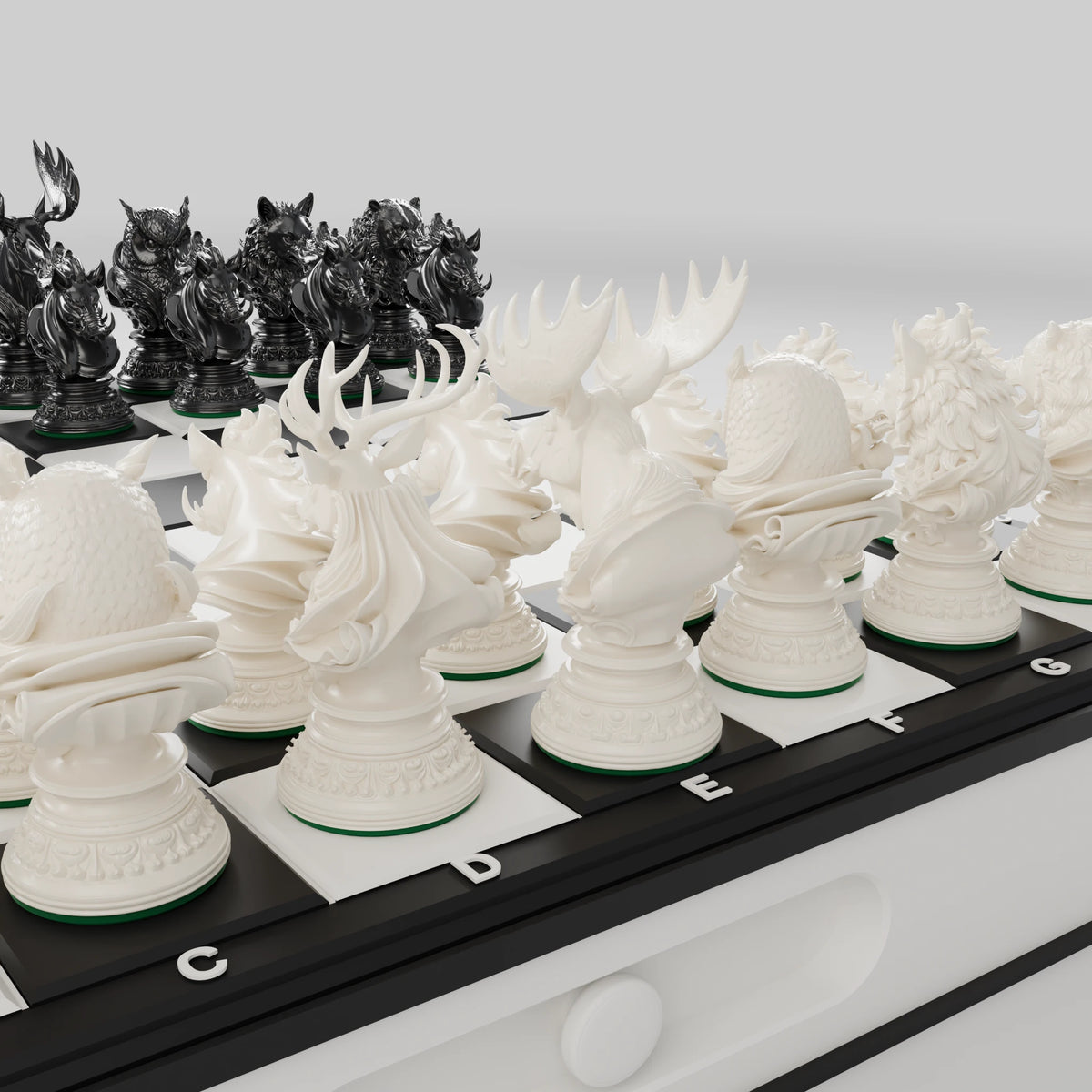 Forest Beasts Chess Set — complete pack