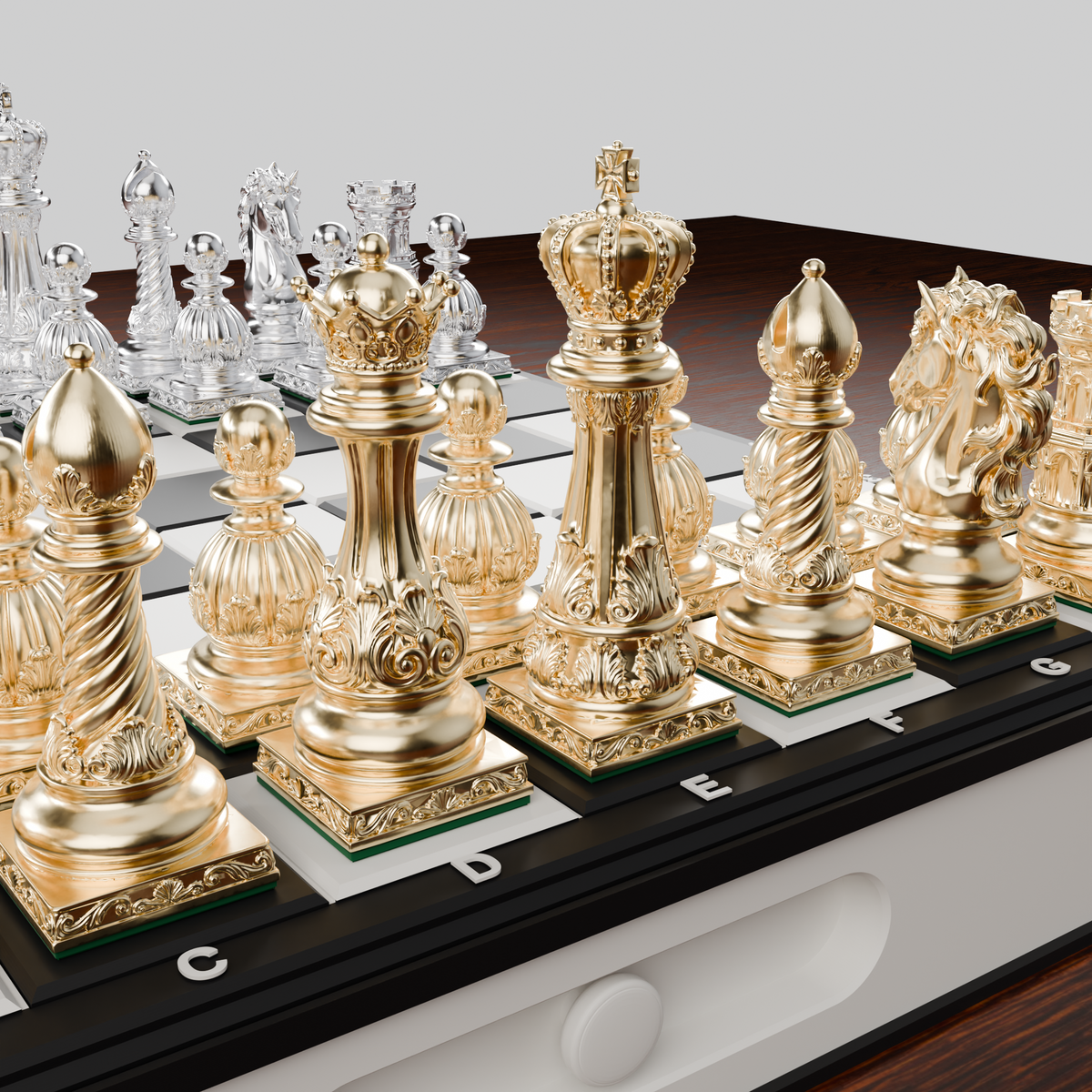 Jeu d'échecs Baroque — pack complet