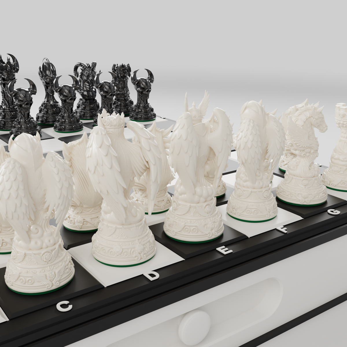 Angels & Demons Chess Pieces — set of 32