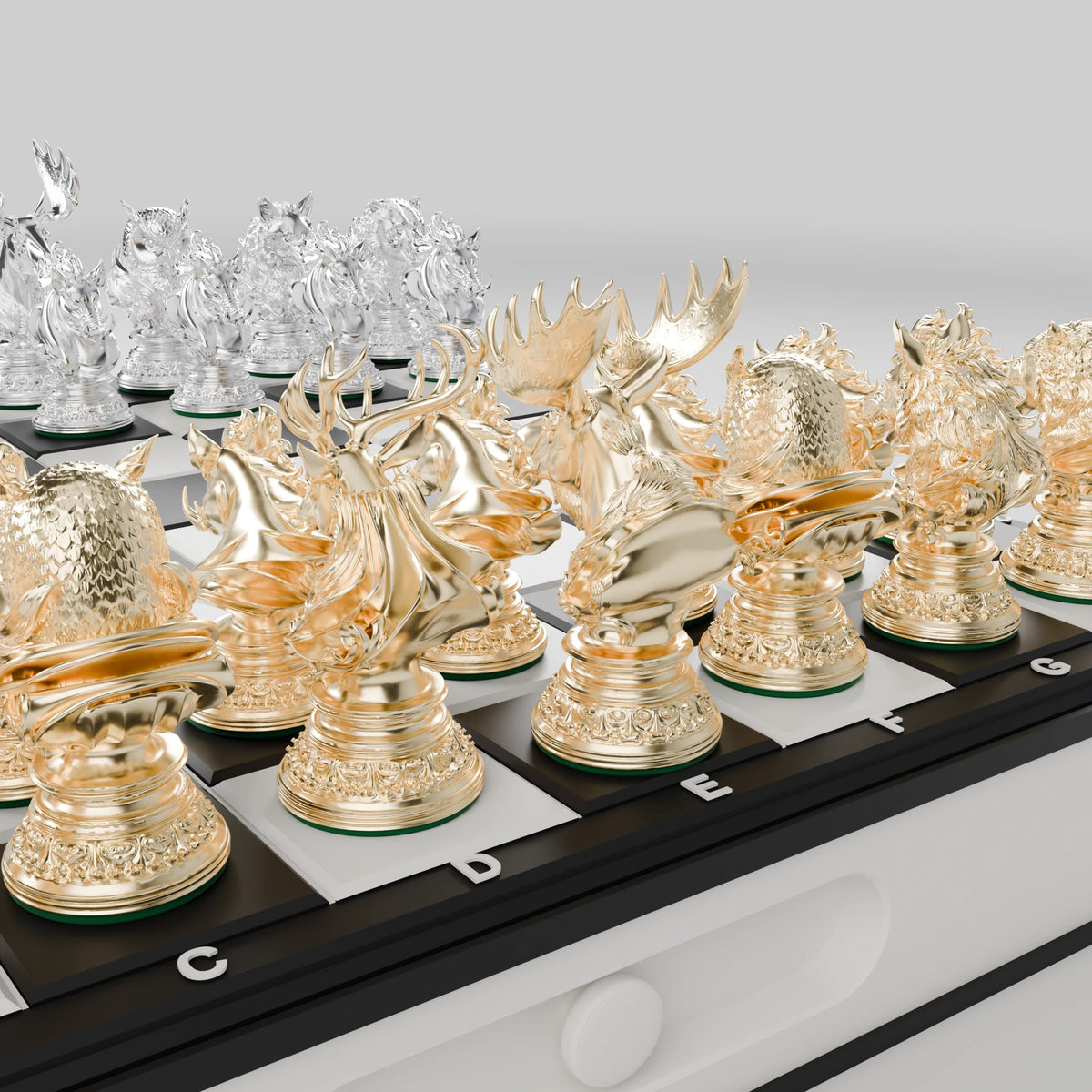 Forest Beasts Chess Set — complete pack