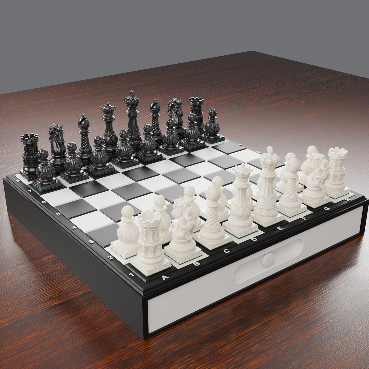 Jeu d'échecs Baroque — pack complet