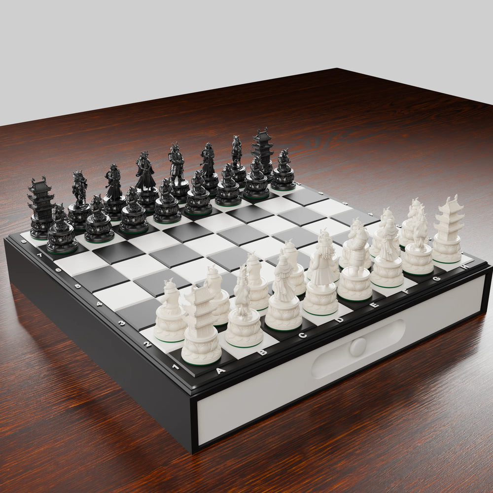 Samurai Chess Set — complete pack